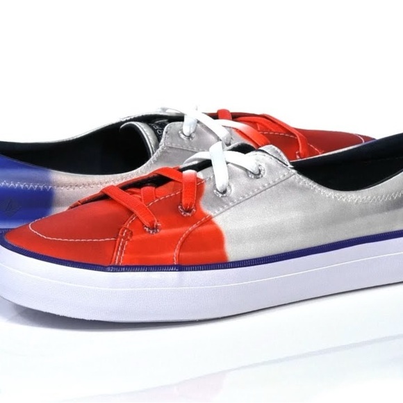 Sperry x Popsicle Crest Vibe Firecracker Blue Sneakers Women Size 8.5 - STS86986 - Picture 2 of 12